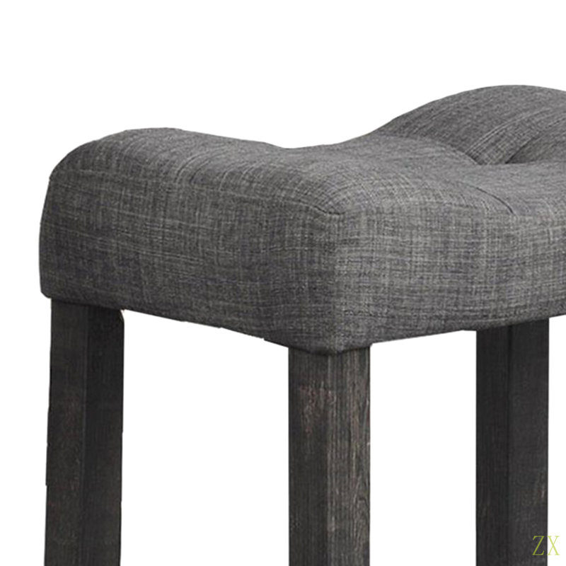Ensemble de 2 tabourets de comptoir à hauteur de comptoir, tabouret de style transitionnel avec repose-pieds et tabouret de bar