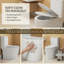 Toilette une pièce à double chasse - Toilette allongée à hauteur de confort de 16,5 po, 1,1 / 1,6 GPF certifié WaterSense et CUPC, siège à fermeture douce, conception à jupe, céramique blanche