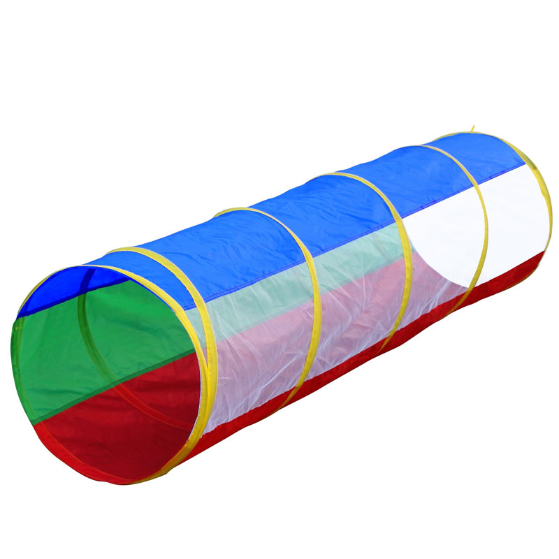 6ft Multicolor Polyester Play Tunnel for Kids