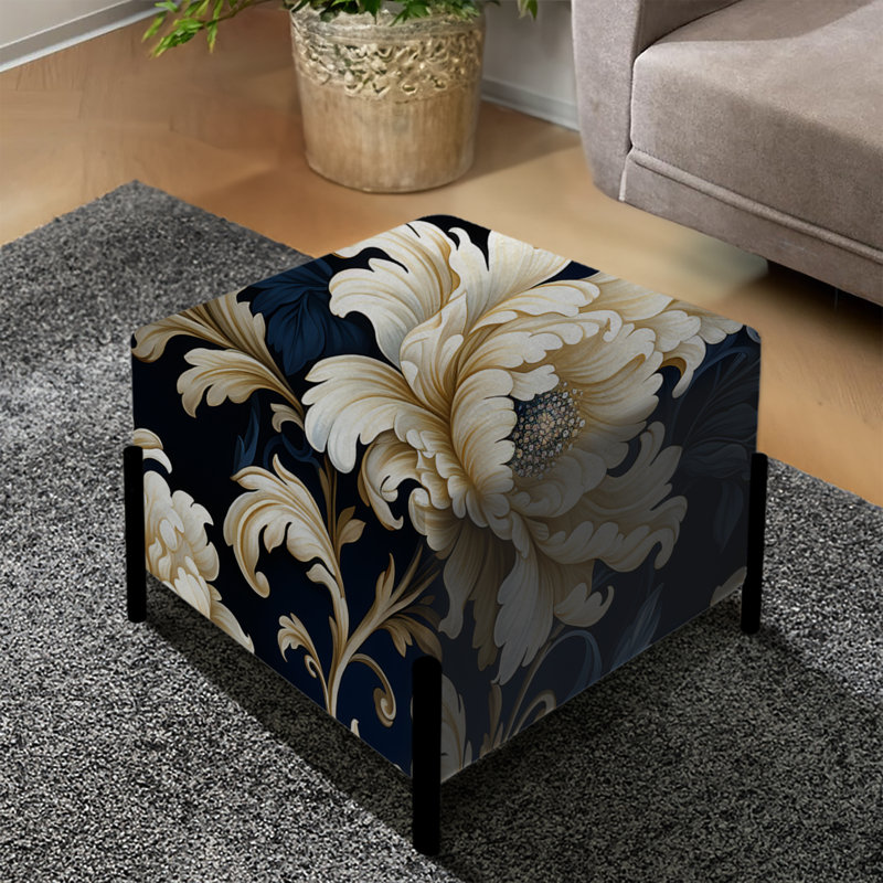 Opulence damassée Regal - pivoines bleues