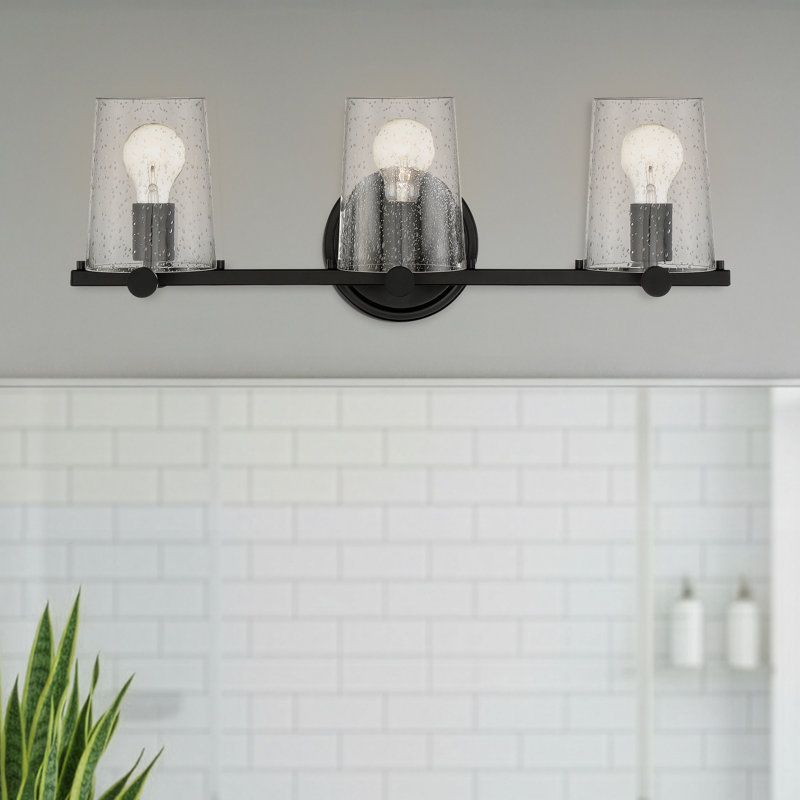 Laughlin 3 - Light Dimmable Vanity Light, Matte Black