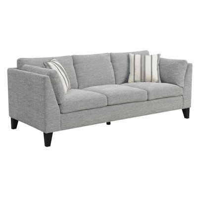 Soft Grey Upholstered Sofa