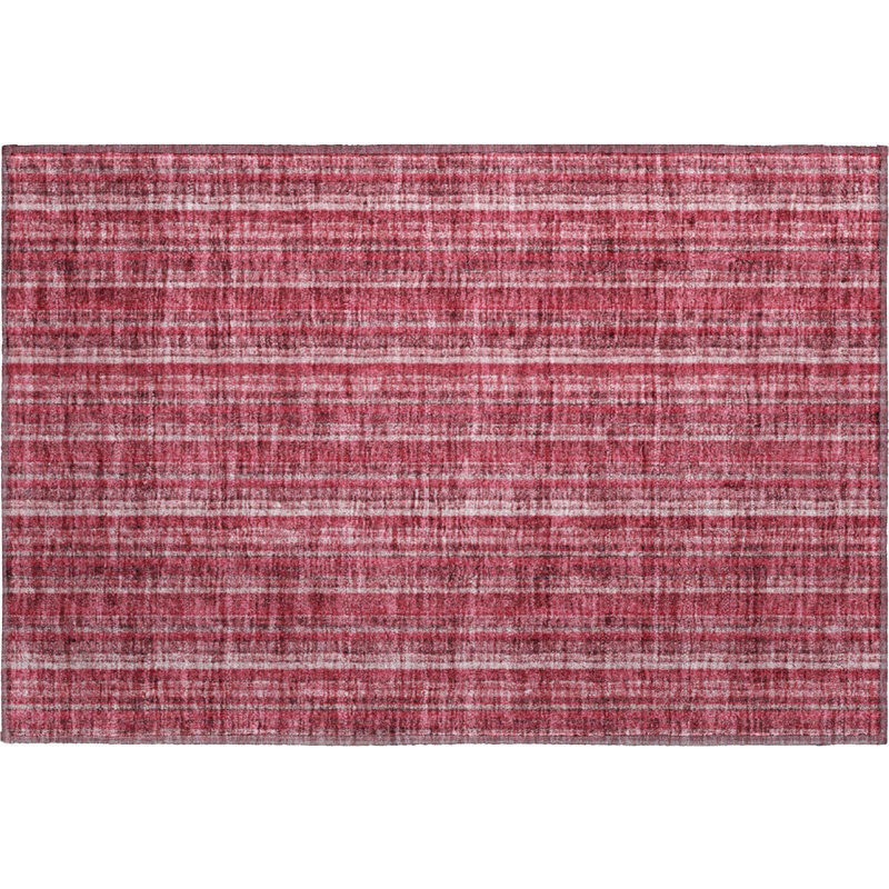 Premium Machine Washable Prisco Pink Rug, Rectangle 1'8" x 2'6"
