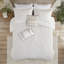 Ensemble de couette mini ivoire double / grand