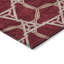 Tapis d'intérieur / extérieur géométrique lavable 10 pi x 14 pi bourgogne et doré
