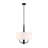 Patchwork 3-Light Pendant - Black/Satin Brass