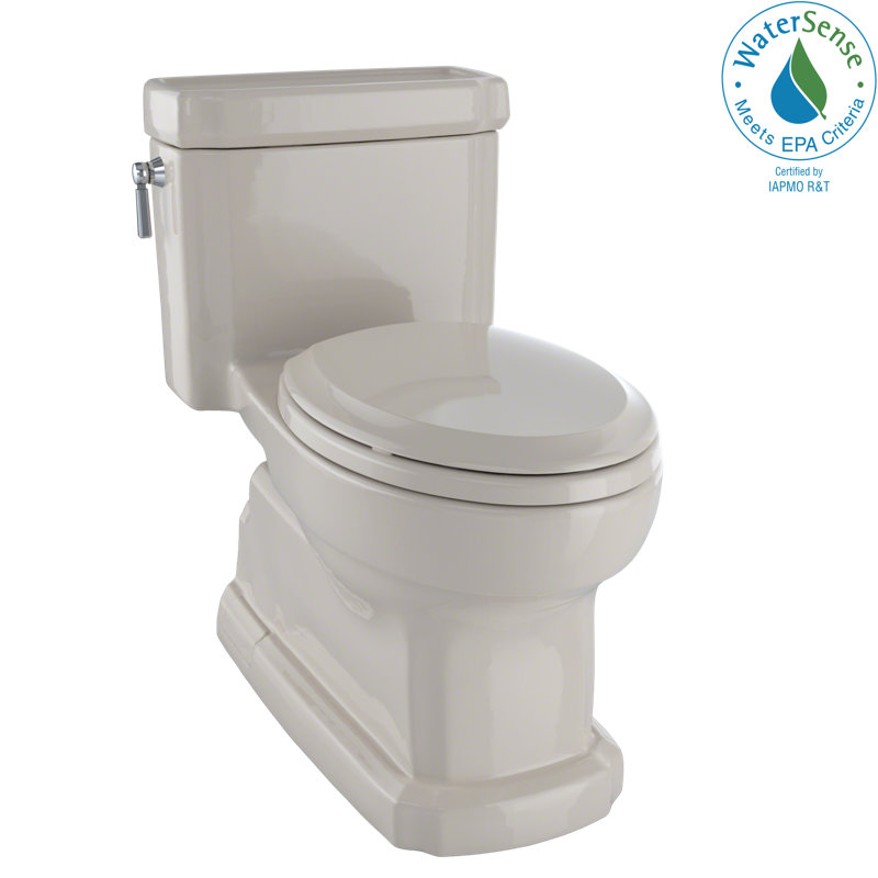 Toilette allongée à jupe universelle de 1,28 GPF avec CEFIONTECT® et siège SoftClose TOTO® Eco Guinevere®, Os