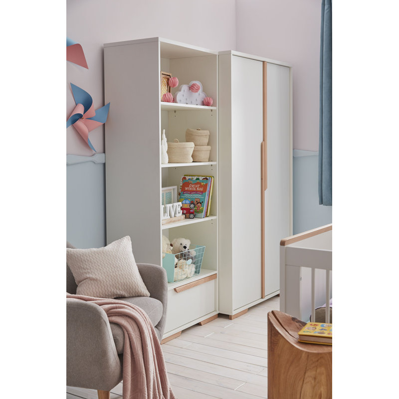 Gerke 195cm H x 70.5cm W Standard Bookcase, White