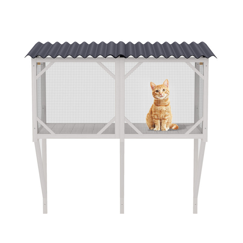 Perchoir pour chat pour grands chats d'intérieur, Blanc ancien