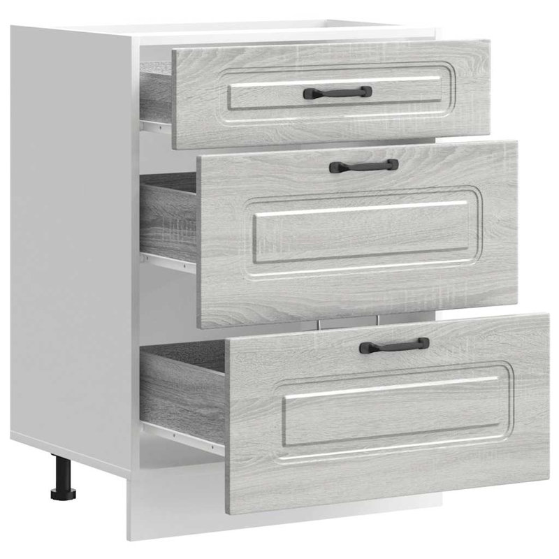 Badriya Standard Base Cabinet, Grey Sonoma
