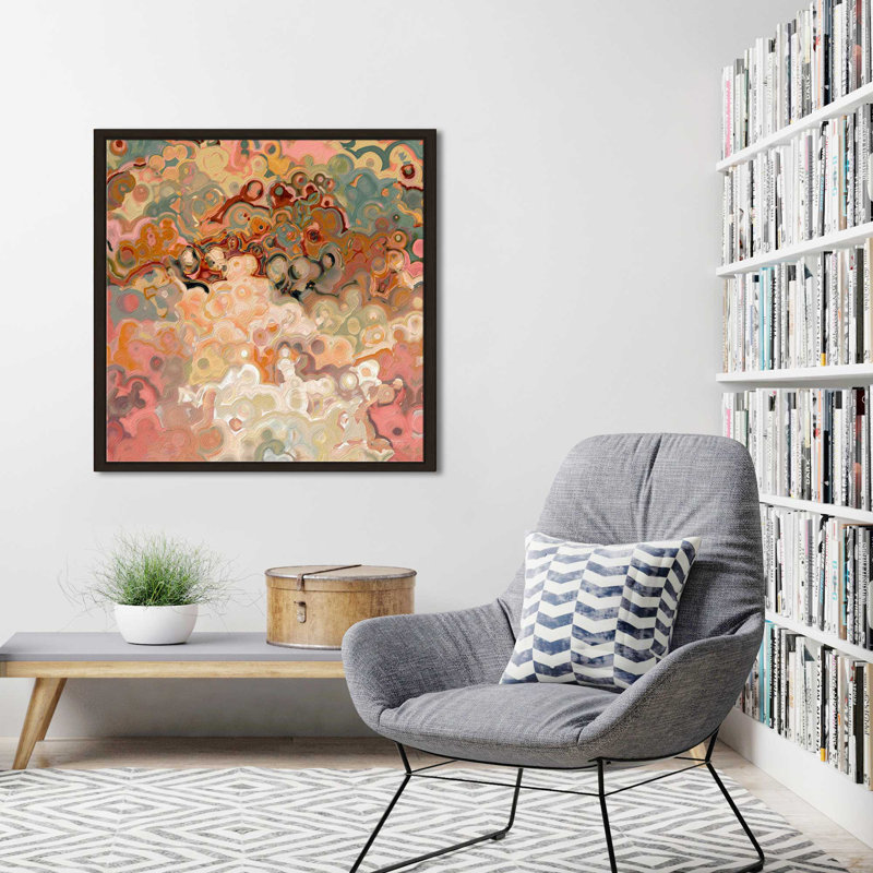 Colossiens 3: 23 «All Your Heart» par Mark Lawrence - Peinture, Cadre flottant espresso, H 21,5 po x l 21,5 po x P 2 po