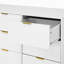 Grande commode moderne en bois 63 po avec 9 tiroirs profonds Gable-127127613
