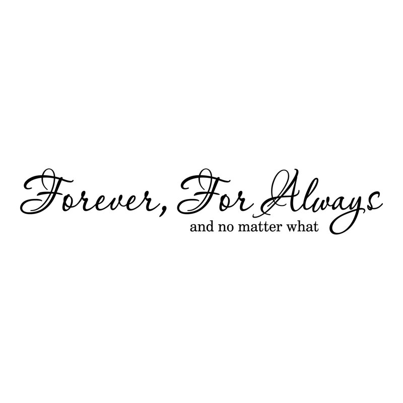Adhésif décoratif «Forever, For Always»