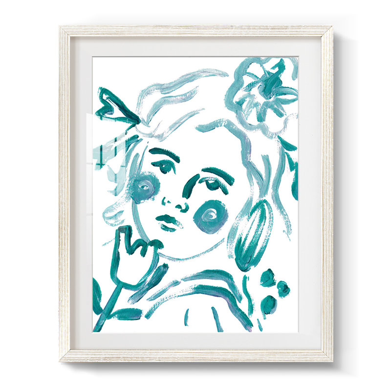 Rehearsal I -Galery, toile tendue, H 28,5 po x l 20,5 po, Blanc