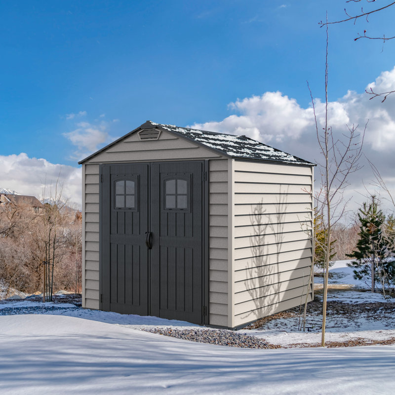Storemax Plus 6 ft. 9 in. W x 6 ft. 11 in. D Plastic Steep Slope Storage Shed