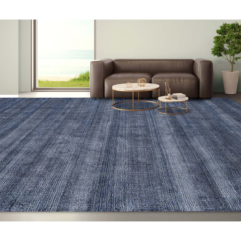 Area Rug in Navy, Rectangle 10' x 14'