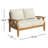 Cotesfield 54.25'' Wide Teak Loveseat with Cushions-1662435008