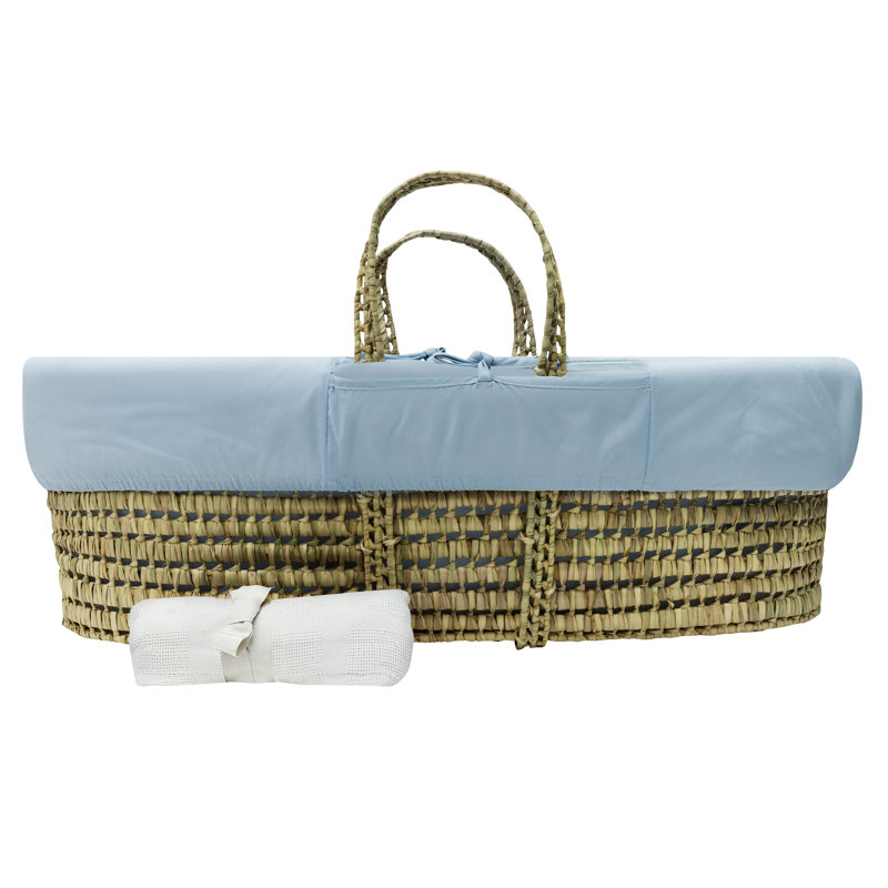 Moses Basket With Stand with Bedding with Mattress