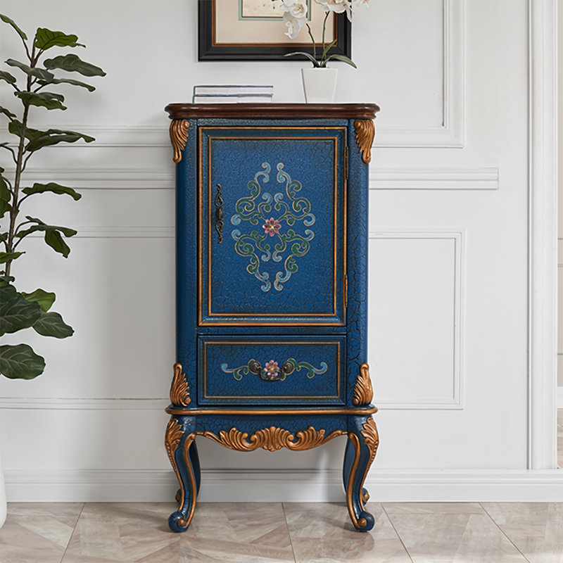 Classic Hand-Painted Birch Solid Wood Accent Chest