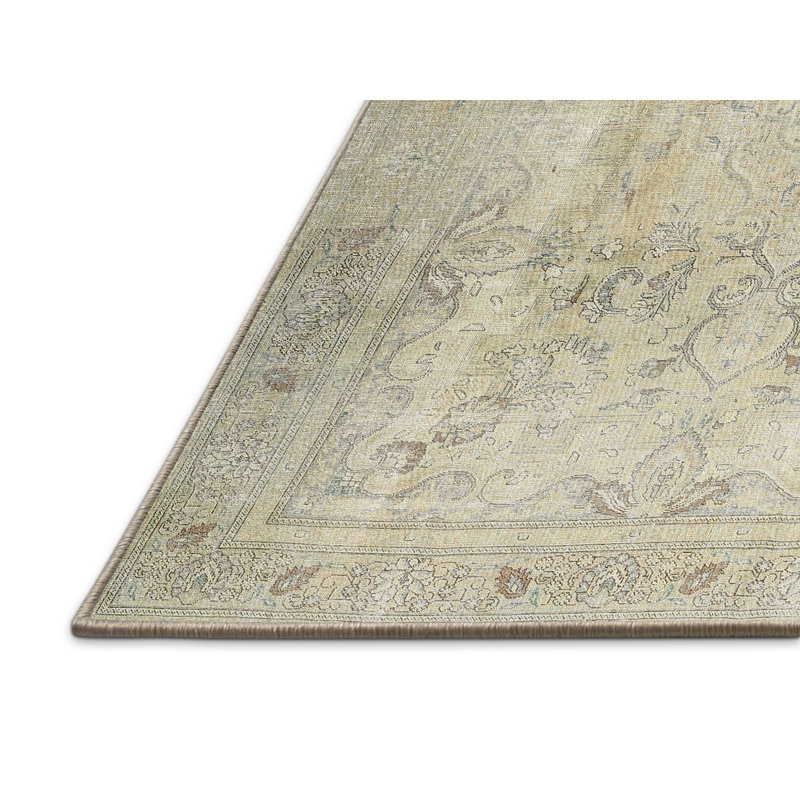 Laine crème/Tapis décoratif grise, Rectangle 6 pi x 9 pi