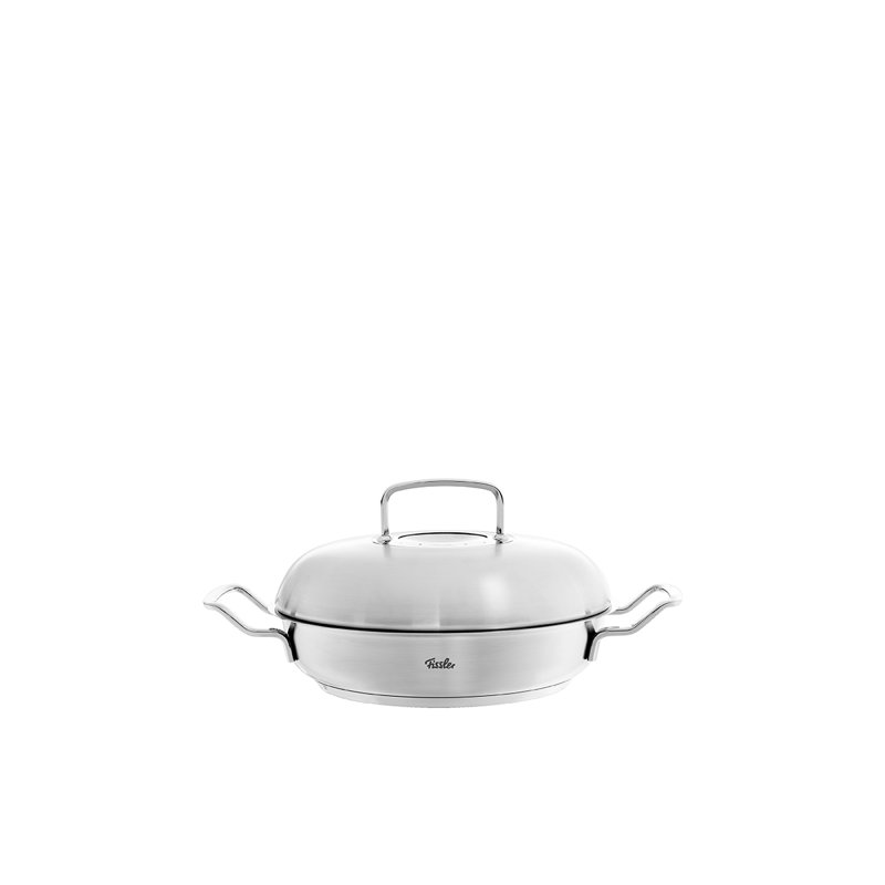Plat de service en acier inoxydable avec couvercle en dôme Original-Profi Collection®, L 6,70 po