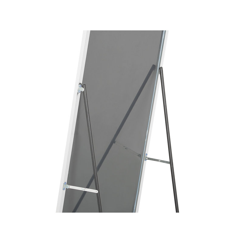 Kyndi Flat Freestanding Full Length Mirror, Silver