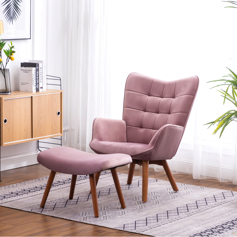 Fauteuil d'appoint Leiria, Mauve