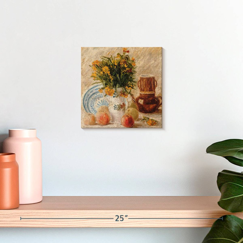 Yarlin nature morte aux pommes, H 10 po x l 10 po