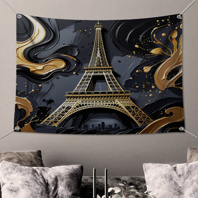 Eiffel Tower Wall Tapestry - Architecture Wall Decor