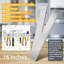 16" Stainless Steel Magnetic Knife Bar - Knife Holder, Tool & Art Supply Organizer