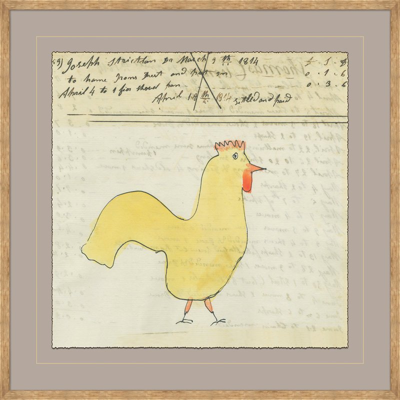 Chicken- Mennonite Ledger Drawing Giclee Print