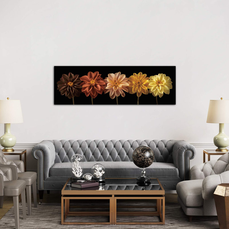 Floral Salute by Assaf Frank - Panoramic Print on Canvas, 30.48 cm H x 91.44 cm W x 1.91 cm D, No Frame