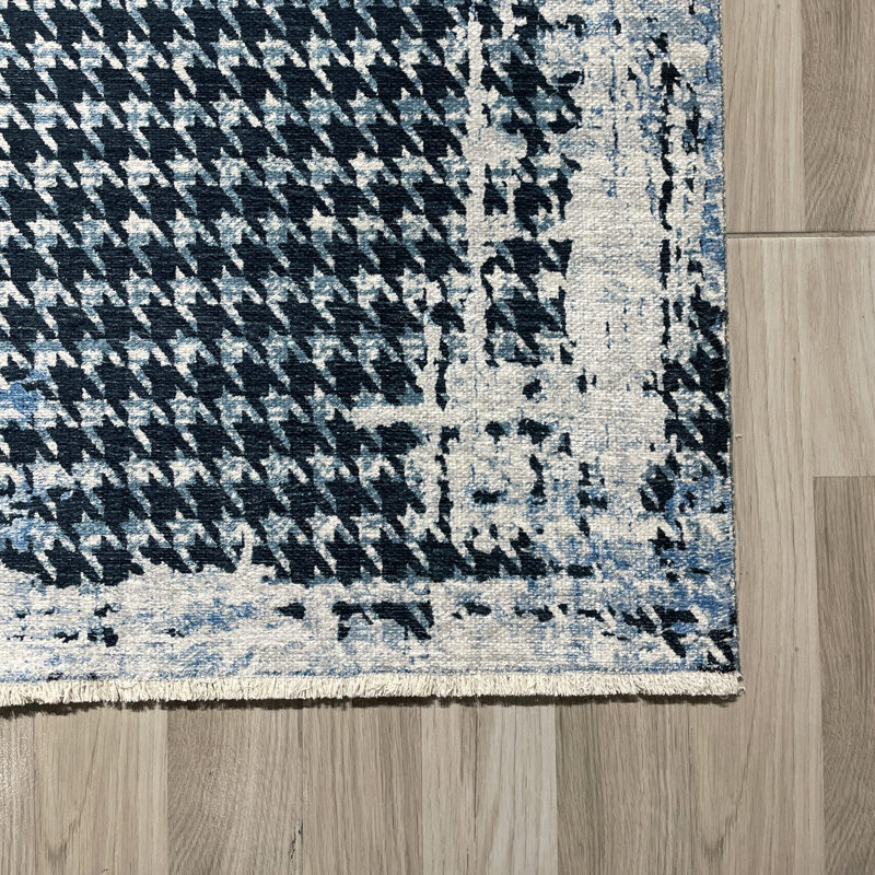 Tapis rectangulaire avec envers antidérapant Nayef, Tapis de couloir 2 pi 8 po x 14 pi 10 po