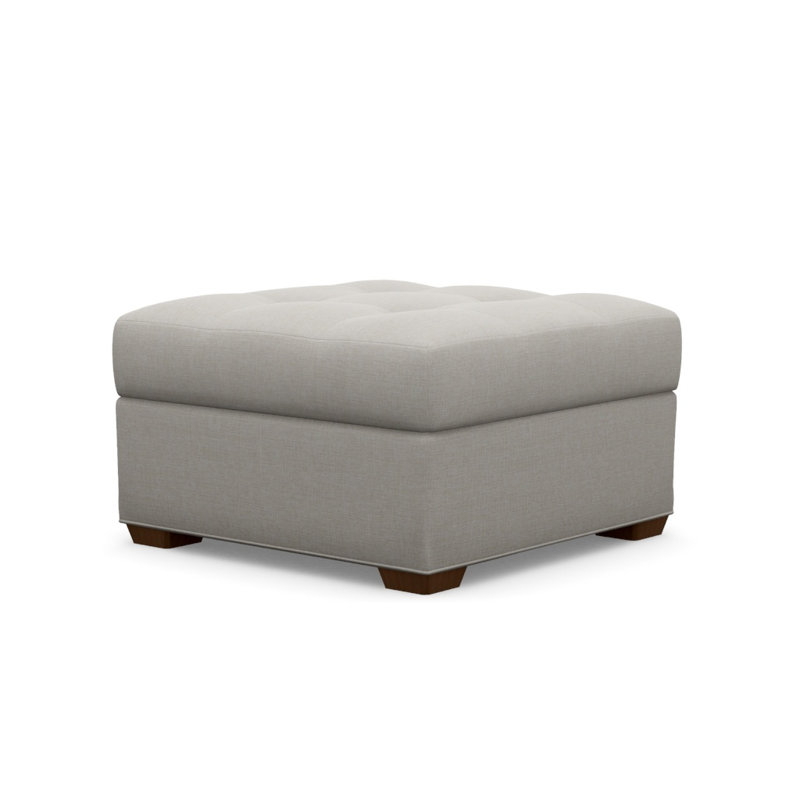 Baxter Square Ottoman, Walnut, Twale 721040