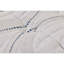 Matelas simple extra long, refroidissement avec support central, technologie Comfort, profondeur de 79,56 po, largeur de 38,63 po, hauteur de 11,12 po, blanc et bleu, rembourrage en acier, matériau en mousse, lit ajustable à base réglable-1968293348