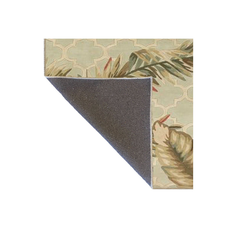 Tapis lavable à la machine à motif géométrique floral, Rectangle 2 pi 6 po x 4 pi 11 po
