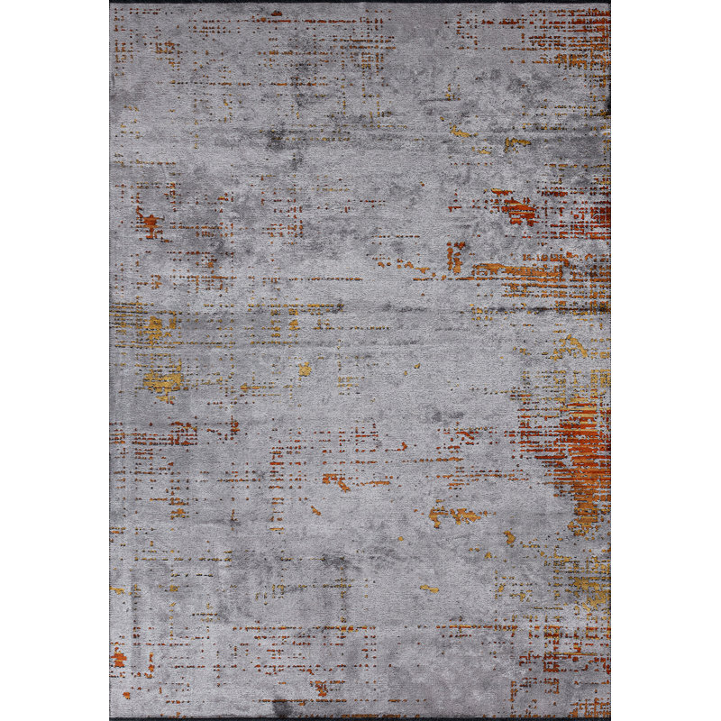 Tapis moderne et abstrait, Carré 9 pi