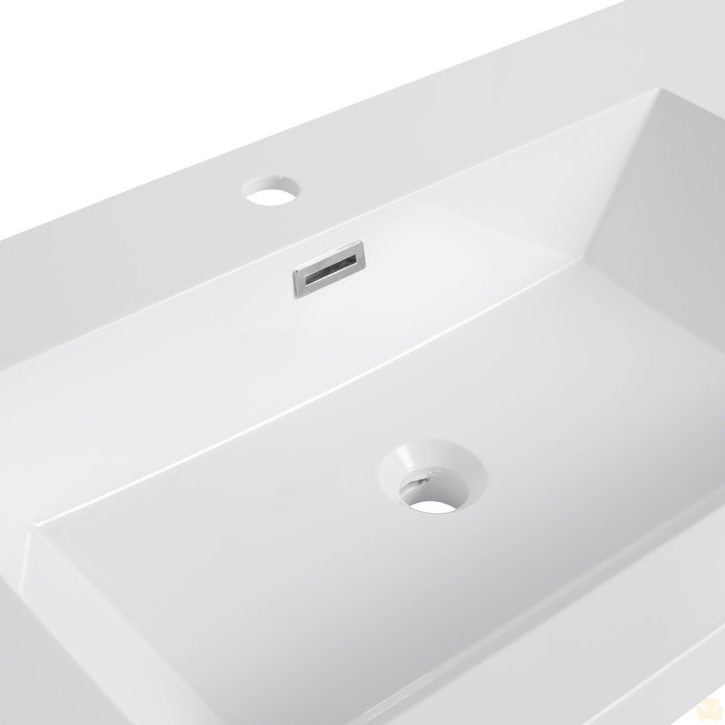 Lavabo de salle de bain 48 "en résine, 47"