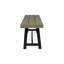 Banc en bois gris Sandblast