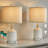 Jacynth 20＂ceramic dimming lamp, suitable for bedroom, office, living room with USB port (including bulb)