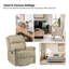 Ensemble de 2 fauteuils inclinables standards pivotants en cuir véritable Inglenook-777255117