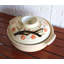 Fabriqué au Japon par Ebros Fleur de cerisier traditionnel Sakura Famille japonaise de style cuisine Donabe Grès à cuisson directe à la flamme ou en argile avec couvercle Couvercle pour four à micro-ondes de 90 oz