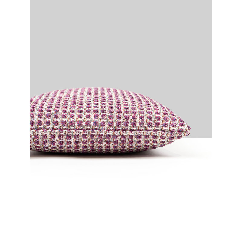 Coussin en coton réversible, Prune, Rectangle H 14 po x l 22 po