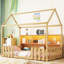 Lit simple avec bande à DEL et rangement pour vêtements - Option pratique-2077065384