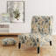 Fauteuil de chambre en velours de 21 po de largeur