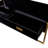 Modern  Rectangular Coffee Table With 4 Drawers And Gold Base In 47.3"-1249372279