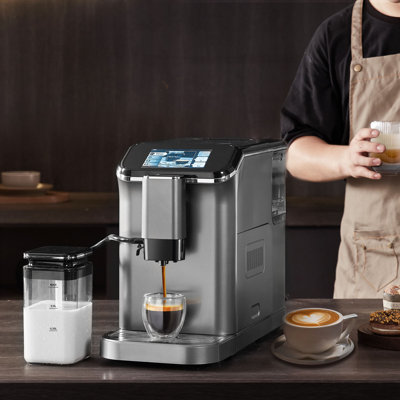 Fully Automatic Espresso Machine 20 Bar with Auto Milk Frother & Grinder