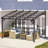 Retractable Pergola With Adjustable Sun Shade Canopy Roof-111706473