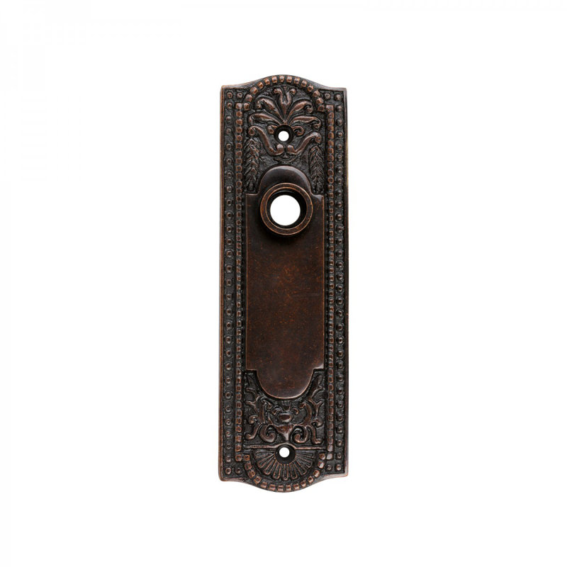 Knob Handle Backplate without Keyhole, Oil Rubbed Bronze