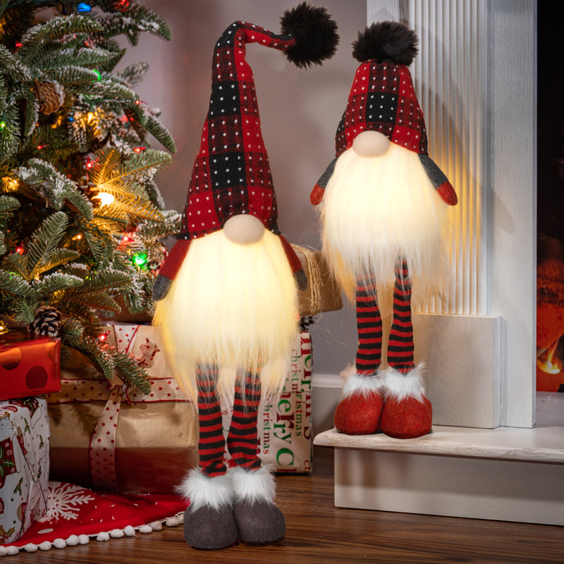 Ensemble de 2 gnomes illuminés 25,2